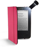 Kindle Lighted Leather Cover, Pink, original case from Amazon for Kindle 3 6"