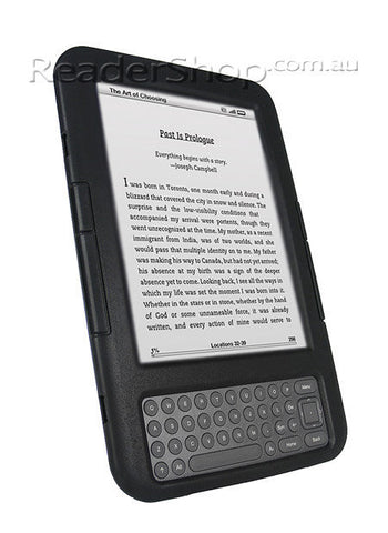 Silicone Case, Organic Anti-Dust, Black, for Kindle 3 6" (fits all models)