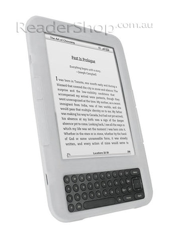 Silicone Case, Organic Anti-Dust, White, for Kindle 3 6" (fits all models)